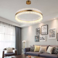 2020 rond de luxe en cristal d&#39;or LED pendentif lumière K9 lustre en cristal d&#39;éclairage